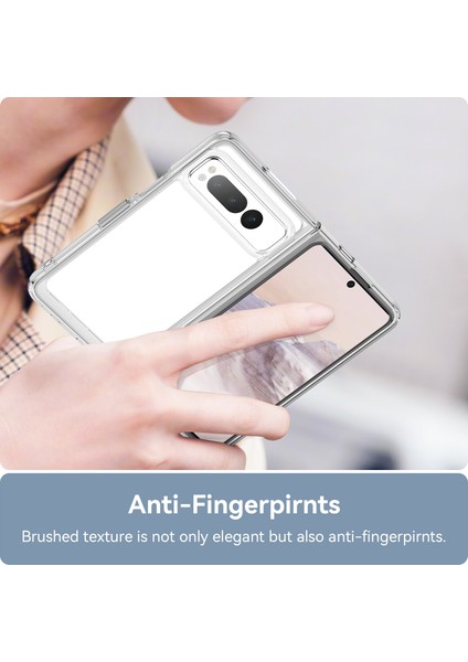 Google Pixel Fold Kılıf, Şeffaf Tasarımlı Darbeye Dayanıklı Telefon Kılıfı, Tampon Hibrit Şeffaf Kapak Google Pixel Fold (Yurt Dışından) modelleri