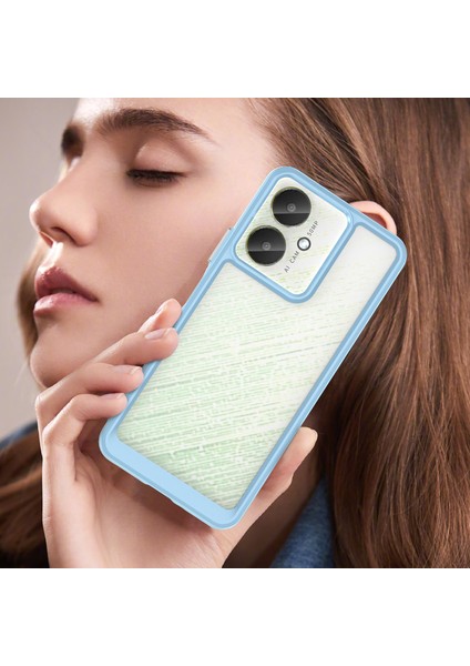 Xiaomi Redmi 13C 5g Kılıf, Şeffaf Tasarımlı Darbeye Dayanıklı Telefon Kılıfı, Tampon Hibrit Şeffaf Kapak Xiaomi Redmi 13C 5g (Yurt Dışından)