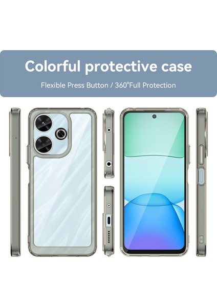 Xiaomi Poco M6 4g Kılıf, Şeffaf Tasarımlı Darbeye Dayanıklı Telefon Kılıfı, Tampon Hibrit Şeffaf Kapak Xiaomi Poco M6 4g (Yurt Dışından) indirimleri