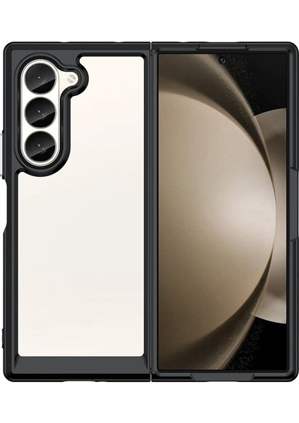 Samsung Galaxy Z Fold 6 Kılıf, Şeffaf Tasarımlı Darbeye Dayanıklı Telefon Kılıfı, Tampon Hibrit Şeffaf Kapak Samsung Galaxy Z Fold 6 (Yurt Dışından)