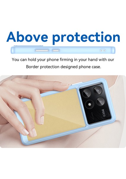 Xiaomi Poco X6 Pro Kılıf, Şeffaf Tasarımlı Darbeye Dayanıklı Telefon Kılıfı, Tampon Hibrit Şeffaf Kapak Xiaomi Poco X6 Pro (Yurt Dışından)
