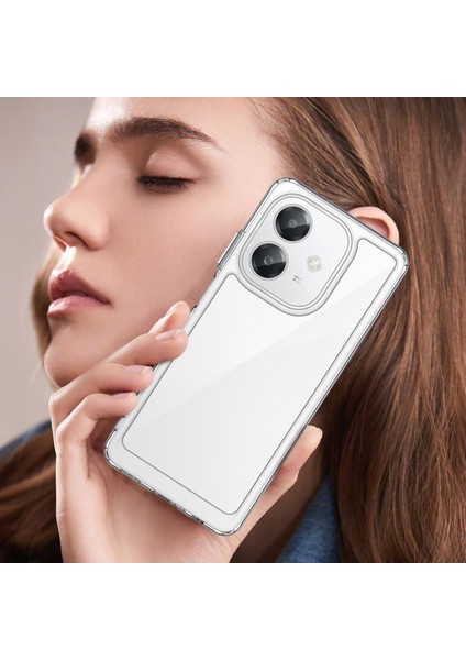 Oppo A3 4g Kılıf, Şeffaf Tasarımlı Darbeye Dayanıklı Telefon Kılıfı, Tampon Hibrit Şeffaf Kapak Oppo A3 4g (Yurt Dışından)
