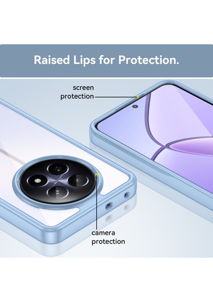 Oppo Realme C65 5g Kılıf, Şeffaf Tasarımlı Darbeye Dayanıklı Telefon Kılıfı, Tampon Hibrit Şeffaf Kapak Oppo Realme C65 5g (Yurt Dışından) fırsatları