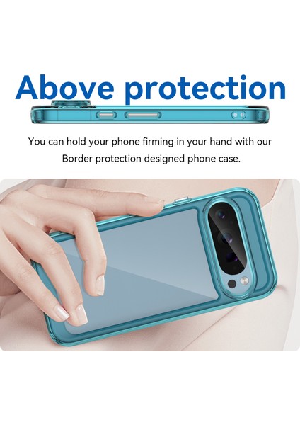 Google Pixel 9 Kılıf, Şeffaf Tasarımlı Darbeye Dayanıklı Telefon Kılıfı, Tampon Hibrit Şeffaf Kapak Google Pixel 9 (Yurt Dışından) fırsatları