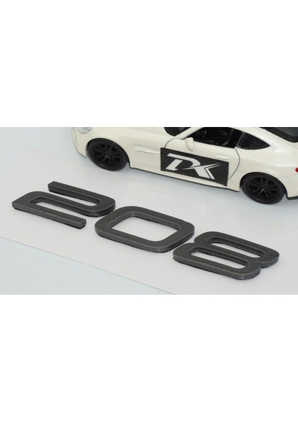 Peugeot Yeni 208 Bagaj 3m 3D Koyu Gri Abs Yazı Logo fırsatları
