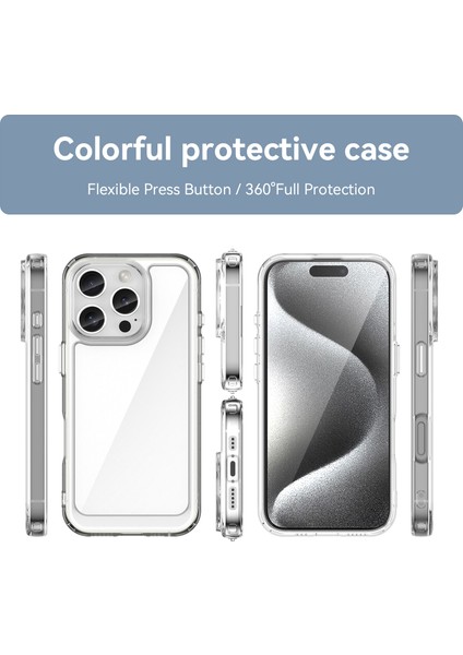IPhone 16 Pro Kılıf, Şeffaf Tasarımlı Darbeye Dayanıklı Telefon Kılıfı, Tampon Hibrit Şeffaf Kapak IPhone 16 Pro (Yurt Dışından) fırsatları