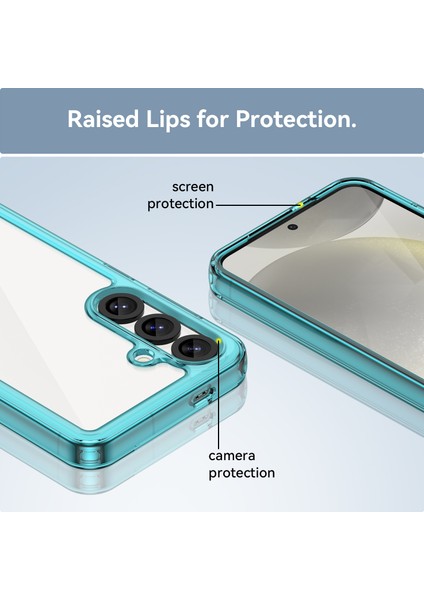 Samsung Galaxy S25 Plus Kılıf, Şeffaf Tasarımlı Darbeye Dayanıklı Telefon Kılıfı, Tampon Hibrit Şeffaf Kapak Samsung Galaxy S25 Plus (Yurt Dışından)