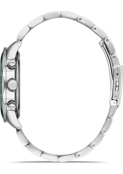 Davıd Guner Yeşil Kadranlı Gümüş Kaplamalı Erkek Kol Saati modelleri