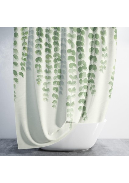 Banyo Perdesi 1X180X200 Tek Kanat Duş Perdesi Halka Hediyeli Duşakabin Perdesi Ivy fiyatları