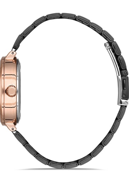 Davıd Guner Rose Siyah Kaplamalı Siyah Kadranlı Kadın Kol Saati modelleri