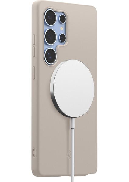 Galaxy S25 Ultra Kılıf Silicone Fit (Silikon) MagFit özellikli Natural Titanium - ACS09165 modelleri