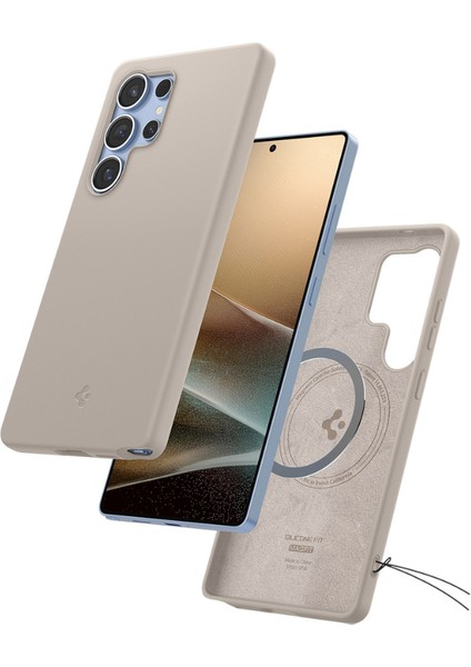 Galaxy S25 Ultra Kılıf Silicone Fit (Silikon) MagFit özellikli Natural Titanium - ACS09165 fiyatları
