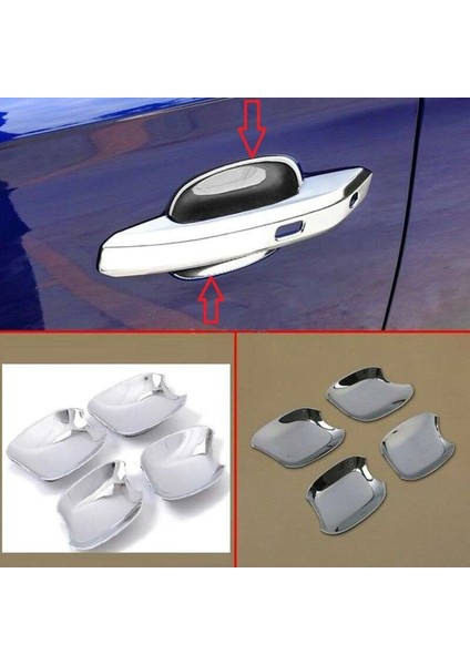 Audi Q5 Uyumlu 2010 2017 Dış Kapı Kolu Iç Kaplama Abs (Plastik) Krom
