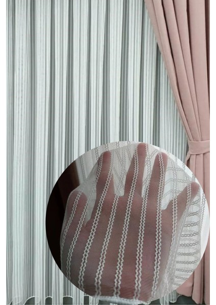 Çift Iplik Makarna Perde (1/3 Sık Pile)