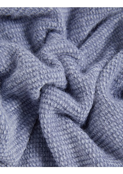 Tüylü Triko Lounge Sweatshirt