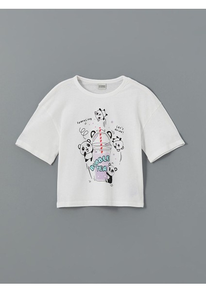 Lcw Kids Bisiklet Yaka Baskılı Kız Çocuk Şortlu Pijama Takımı fiyatları