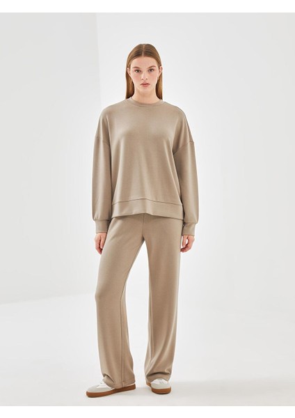 Lcw Vision Bisiklet Yaka Oversize Kadın Sweatshirt fiyatları