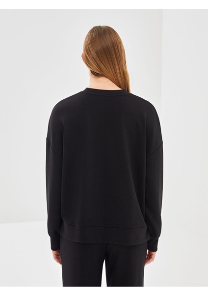 Lcw Vision Bisiklet Yaka Oversize Kadın Sweatshirt fırsatları