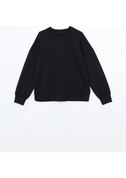 Lcw Vision Bisiklet Yaka Oversize Kadın Sweatshirt indirimleri