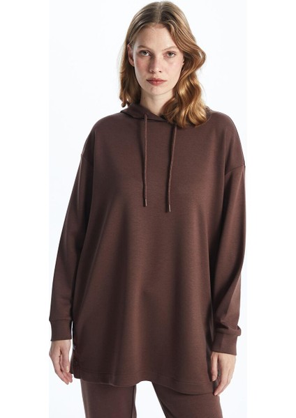 Lcwaıkıkı Classic Düz Oversize Kadın Hoodie