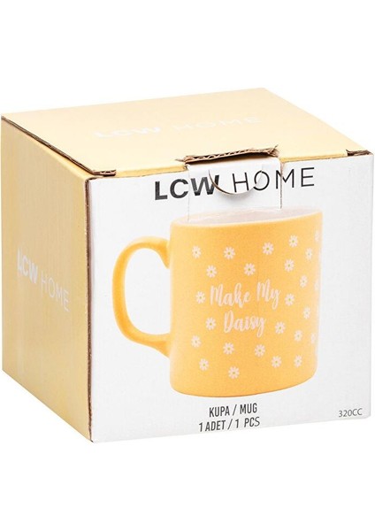 Lcw Home Sarı Baskılı Seramik Kupa 320 ml fırsatları