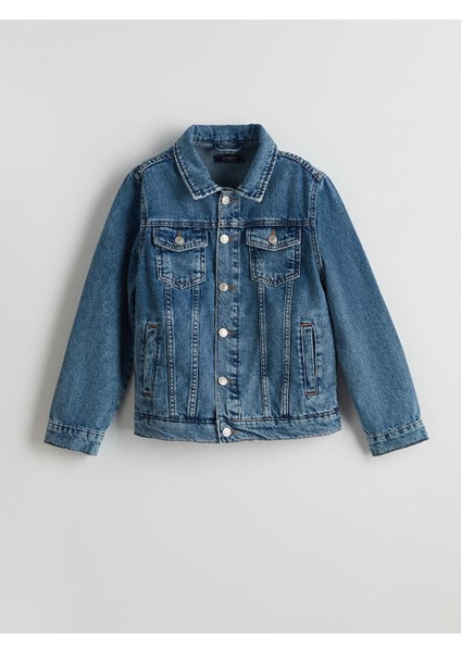 Lcw Kids Gömlek Yaka Erkek Çocuk Jean Ceket