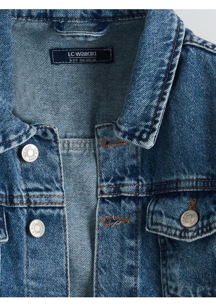 Lcw Kids Gömlek Yaka Erkek Çocuk Jean Ceket modelleri