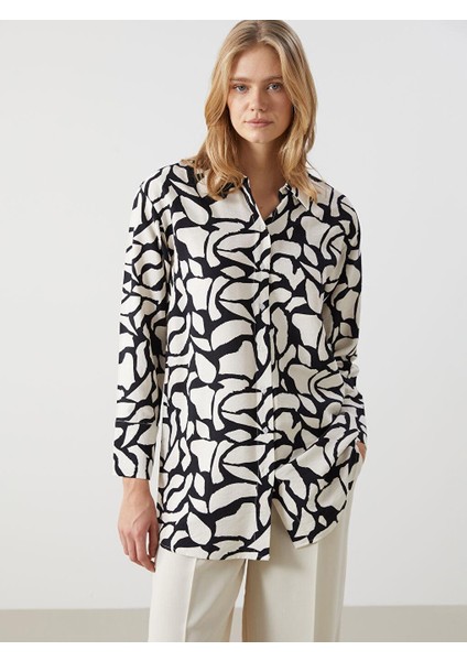 Lcw Modest Desenli Kadın Gömlek Tunik