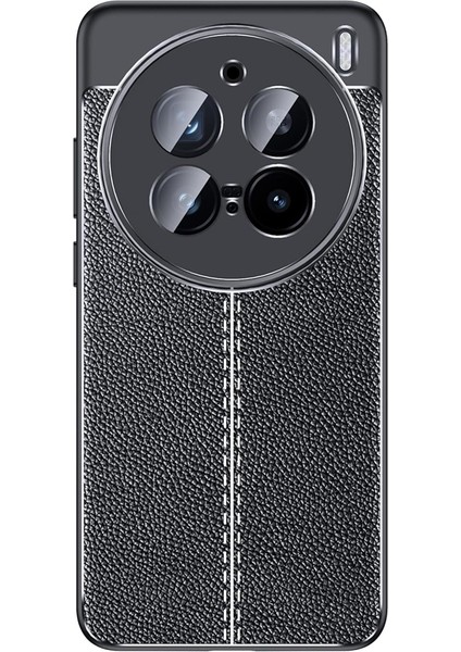 Vivo X200 Pro Kılıf Niss Deri Desen Silikon