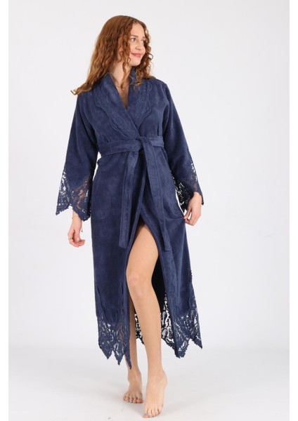 Dantelli Bambu Cotton Triga Bornoz indirimleri