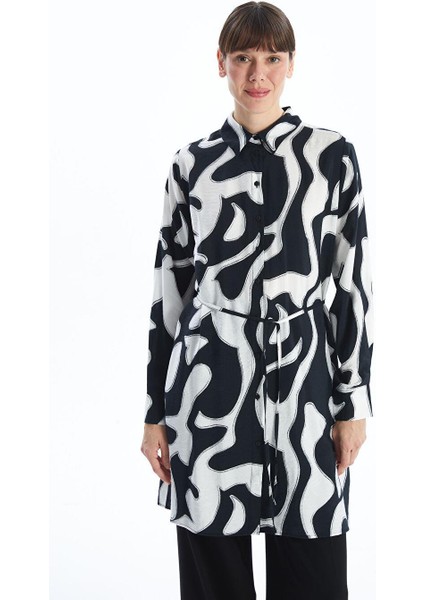 Lcwaıkıkı Classic Desenli Kadın Gömlek Tunik