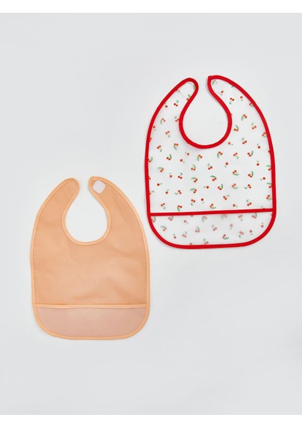 Lcw Baby Baskılı Kız Bebek Mama Önlüğü 2'li