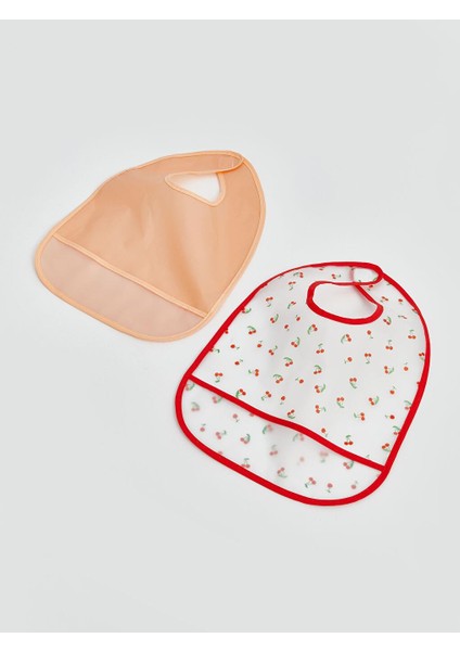 Lcw Baby Baskılı Kız Bebek Mama Önlüğü 2'li