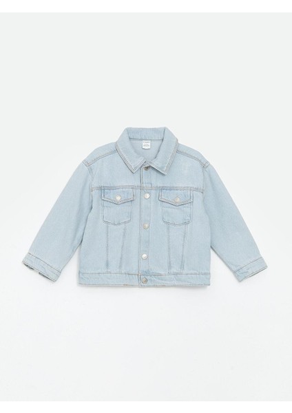 Lcw Kids Gömlek Yaka Basic Kız Çocuk Jean Ceket