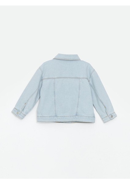 Lcw Kids Gömlek Yaka Basic Kız Çocuk Jean Ceket
