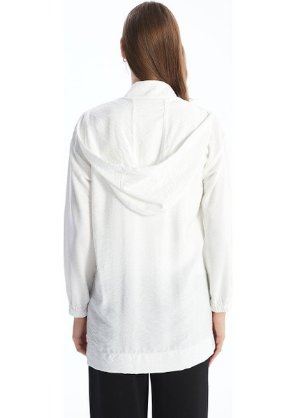 Lcw Modest Kapüşonlu Düz Oversize Kadın Tunik