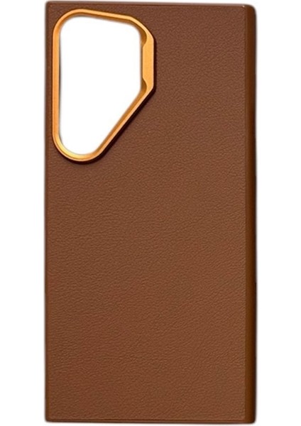Samsung Galaxy S24 Ultra Kılıf Vegan Deri Silikon