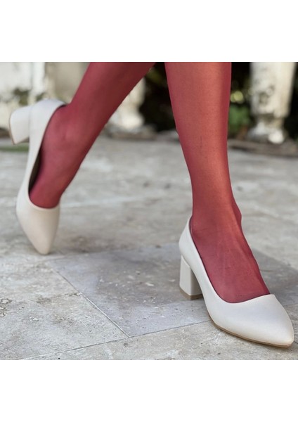 Metri Bej Saten Topuklu Ayakkabı fırsatları