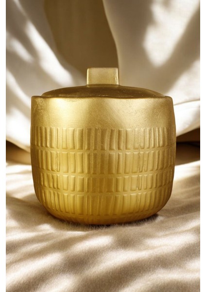 Takı Kutusu Takı Organizer Kapaklı Kutu Takı Düzenleyici Altın Renk Model 12