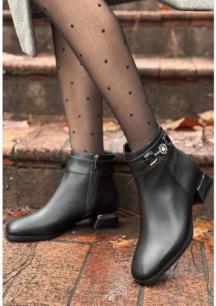 Terci Siyah Cilt Topuklu Bot fiyatları