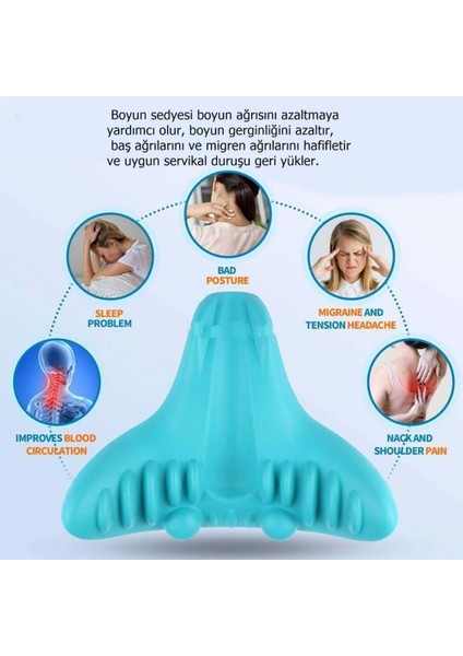 Düz Model Boyun Masaj Yastığı Omuz Sedyesi Gevşetici Servikal Traksiyon Cihaz Yastık Düzleştirici indirimleri