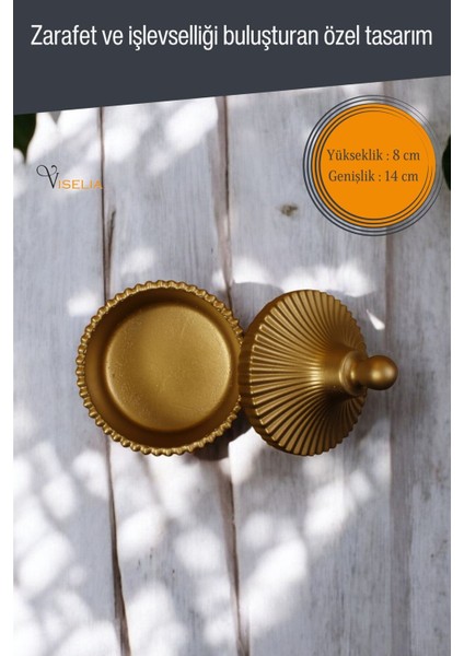 Takı Kutusu Takı Organizer Kapaklı Kutu Takı Düzenleyici Altın Renk Model 10 fiyatları