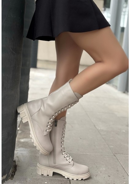 Nabah Bej Cilt Bağcıklı Bot modelleri