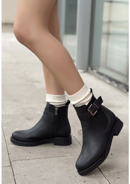 Wennes Siyah Cilt Topuklu Bot fiyatları