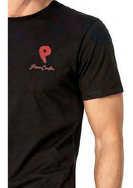 6078 Erkek Kısa Kollu Bisiklet Yaka Pijama Takım-Siyah fiyatları