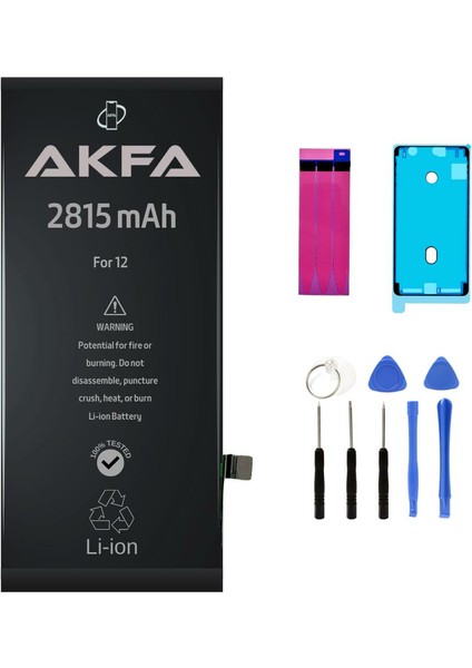 Apple iPhone 12 Uyumlu Güçlendirilmiş Telefon Batarya