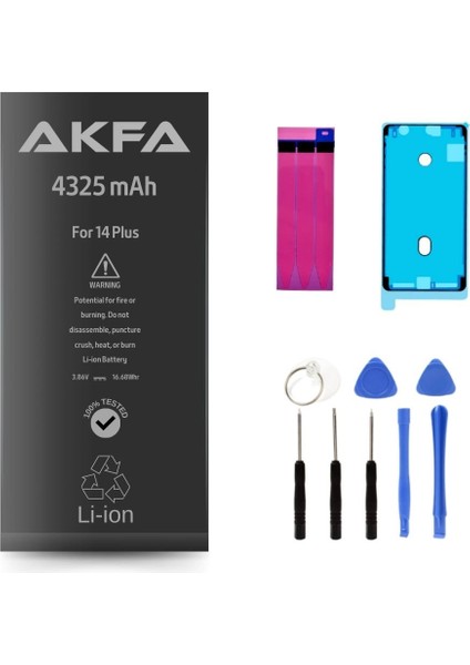 Apple iPhone 14 Plus Uyumlu Güçlendirilmiş Telefon Batarya