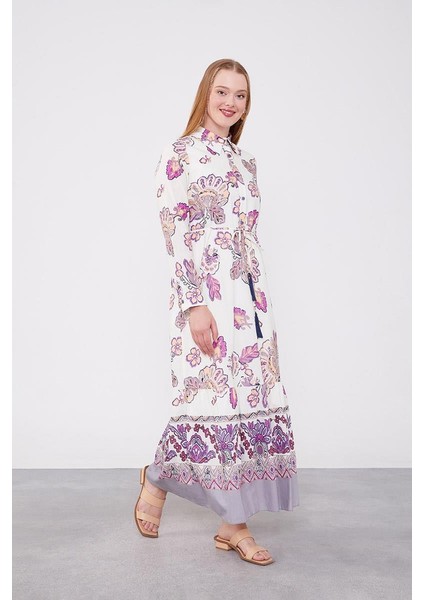 Bej Gömlek Yaka Beli Ip Detaylı Elbise fiyatları