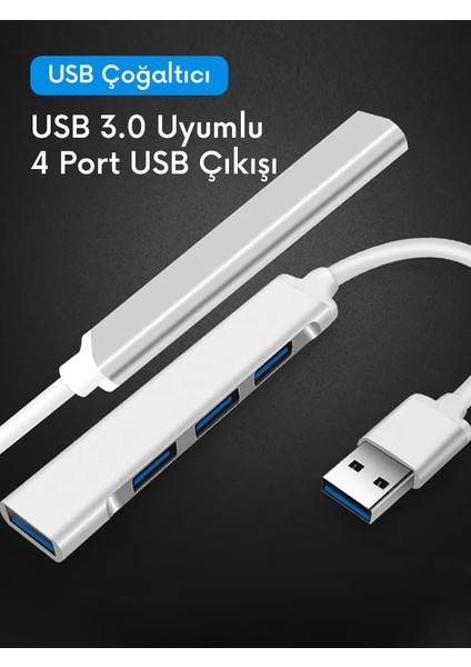 USB 3.0 4 Port USB Çoklayıcı Çoğaltıcı Çevirici Metal Sağlam Tasarım fırsatları
