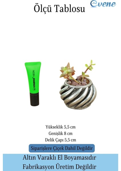 Mini Çiçek Saksı Küçük Sukulent Beyaz Kaktüs Saksısı Kalın Çizgili Spiral Model fiyatları